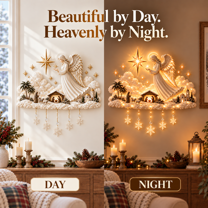 Angel of Bethlehem™ Christmas Blessing Wall Glow
