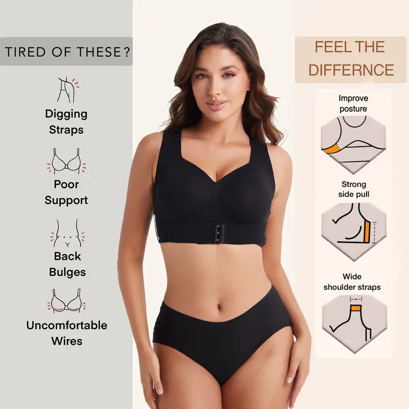 Women's Wireless Bra,Soft Breathable Non-removable Moulded Cups
