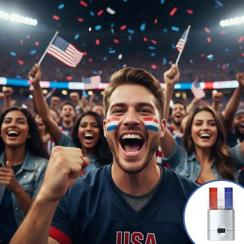 Flag Face Paint