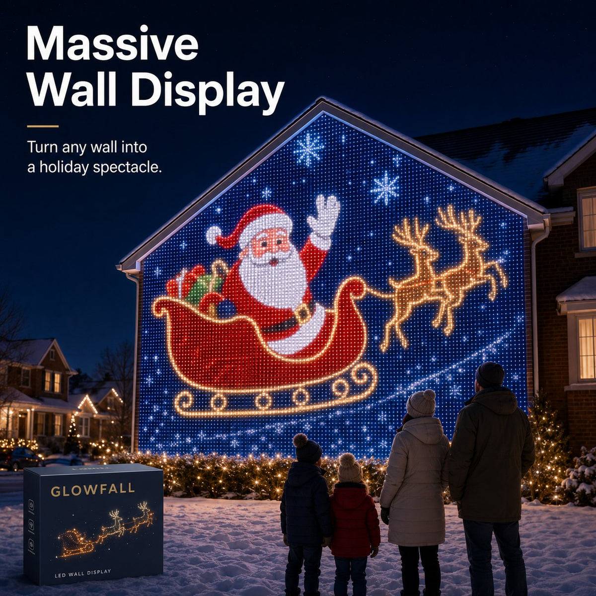Early Christmas 49% OFFChristmas LED House Net & Smart Outdoor Wall Curtain Light