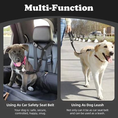 LIMITED TIME OFFER: BUY 1 GET 1 FREE! 2-Pack Dog Travel Safety Belts — Keep Your Pup Safe on Every Ride