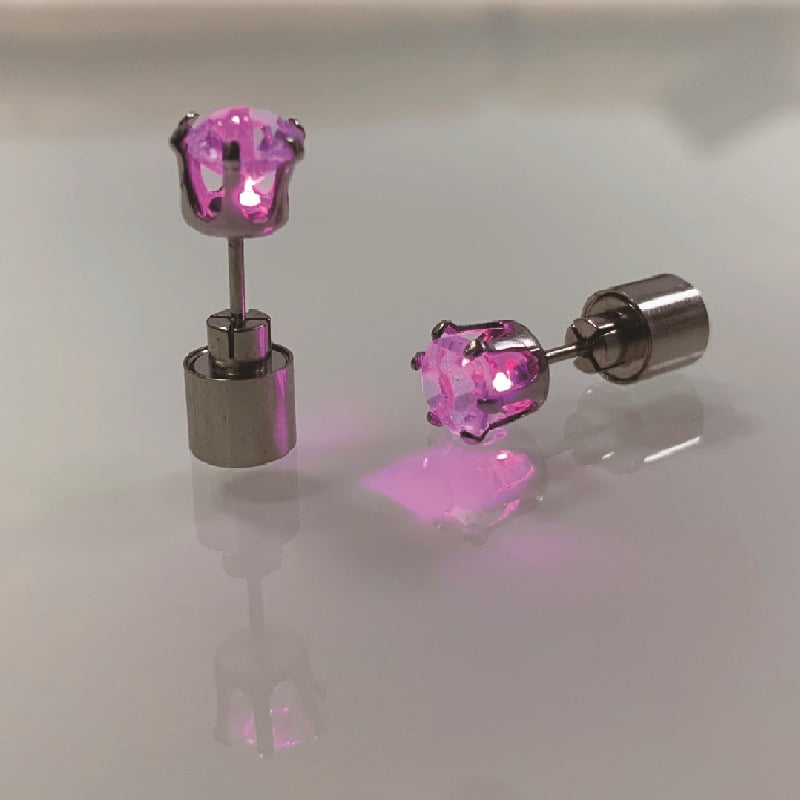 Light-Up LED Stud Earrings – Dazzling Glow for Parties & Festivals