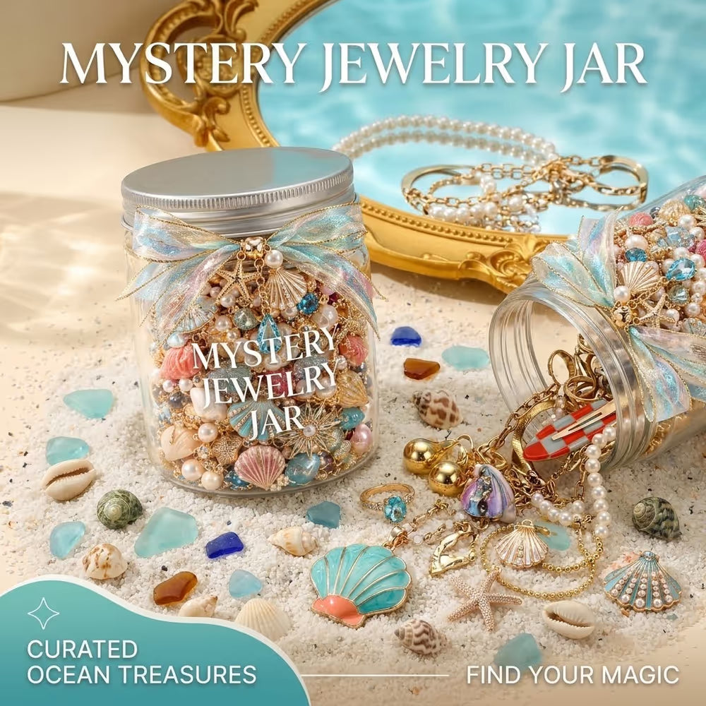 Last Day 49% OFF Mystery Jewelry Jar – Curated Sparkle Collection for a Beautiful Surprise