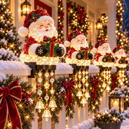 Christmas Porch Railing Lights – 4 Festive Character Designs