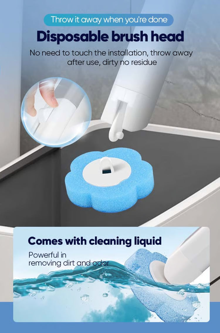 Disposable Toilet Cleaning Brush — Hygienic, Easy & Mess-Free