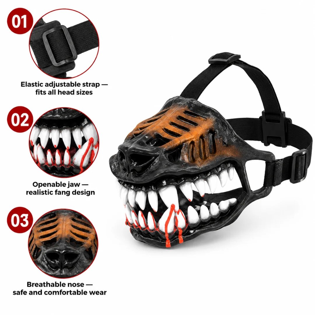 EARLY HALLOWEEN 49% OFFHell Hound Monster Muzzle