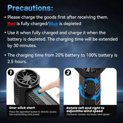 130,000 RPM Turbo Fire Starting Fan｜Camping Fire Ignition, Leaf Blower, Car Detailing Cleaner