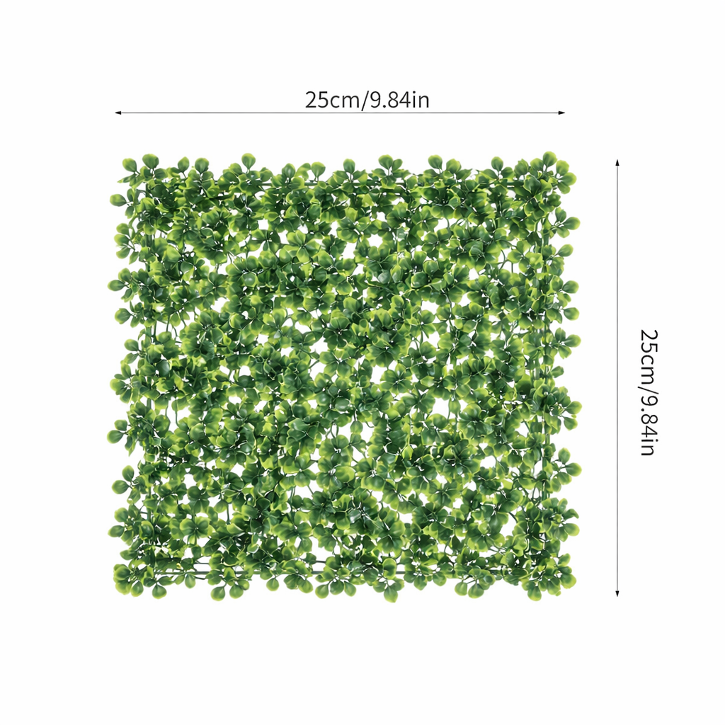 DIY 25"x25" Milan Grass Artificial Plant Wall Panel – Lush Green Decor