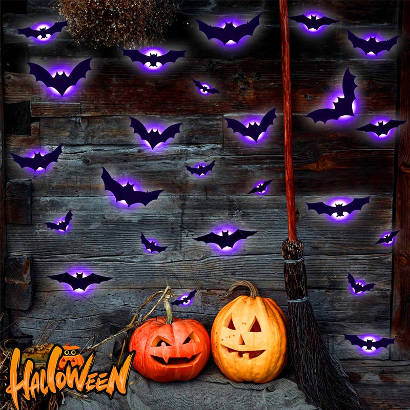 Halloween 3D Lighted Bats