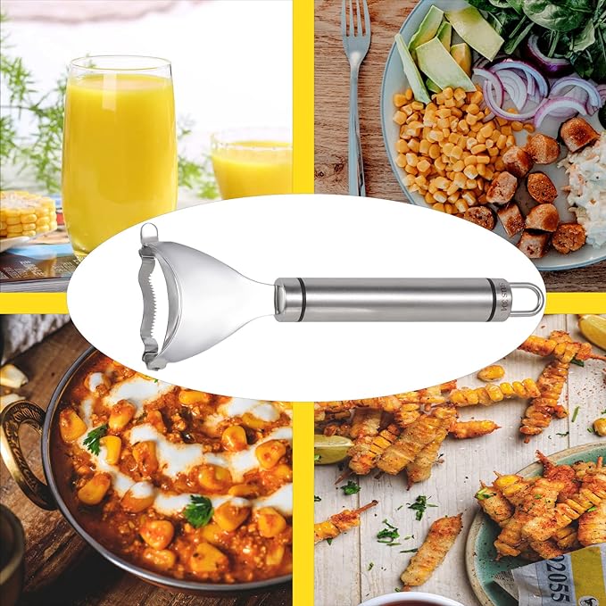 Stainless Steel Corn Stripper – Remove Kernels in Seconds