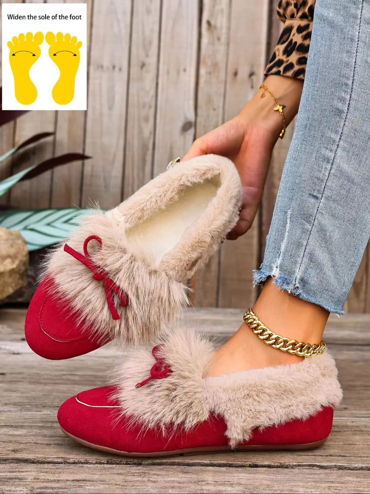 Women's Rubber Flats – Round Toe, Slip-On, Non-Slip