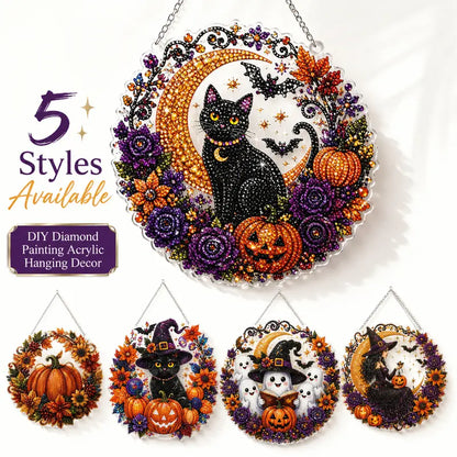 Halloween Diamond Painting Hanging Ornament Kit