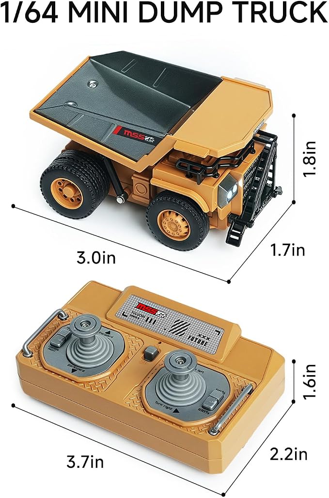 1:64 Premium Alloy Mini RC Construction Set
