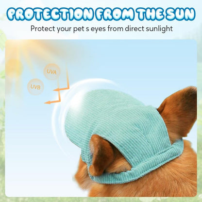 UV-Blocking Pet Baseball Hat – Stylish Sun Protection for Dogs