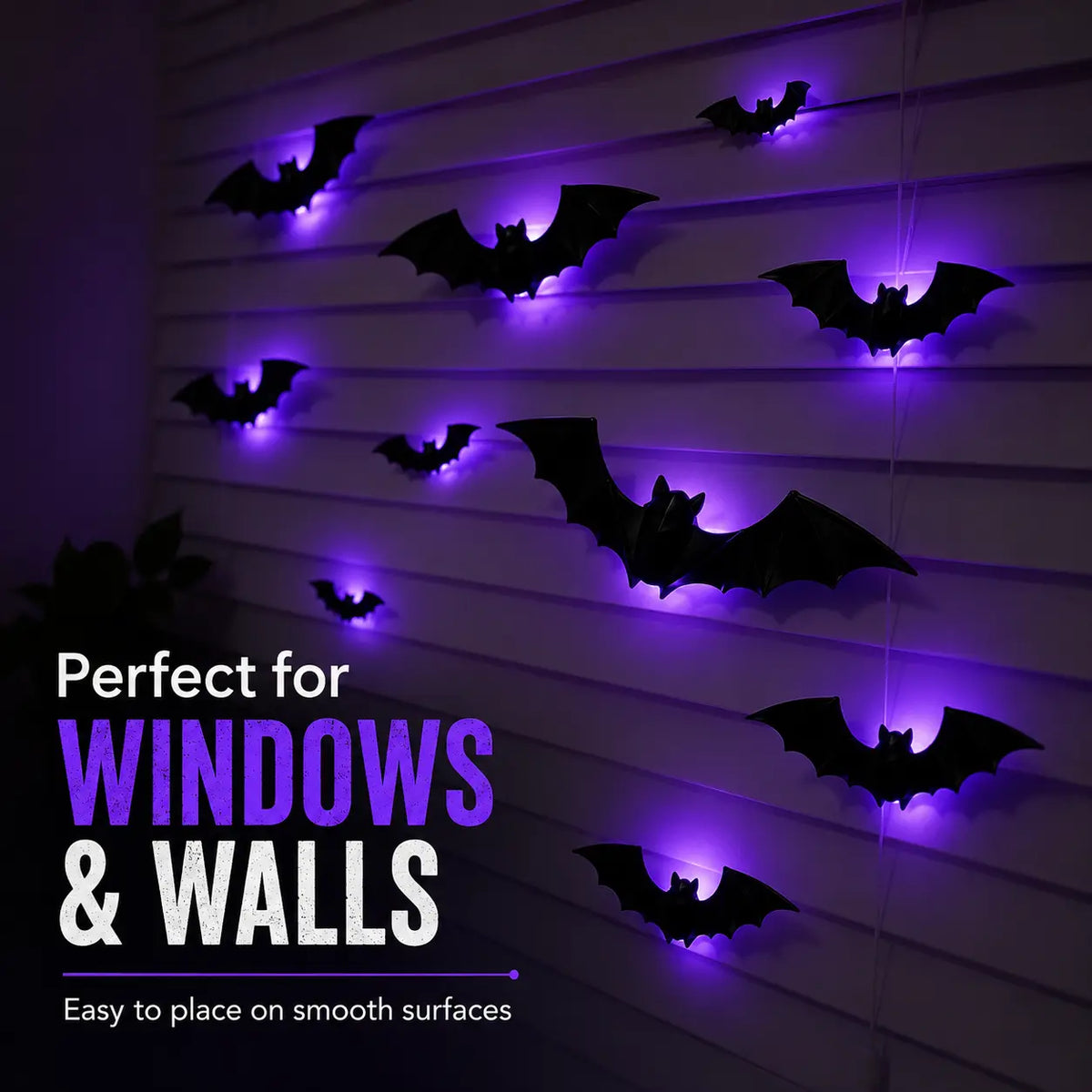 Ready for Halloween? LED Glowing Bat Wall Lights for Spooky Day