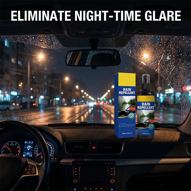 Hot Sale 50% OFF | Crystal Clear Windshield Rain Repellent Spray | Keep Your View Clear in Wet Weather