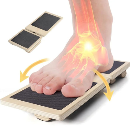 Wooden Wobble Board for Ankle and Foot Stability