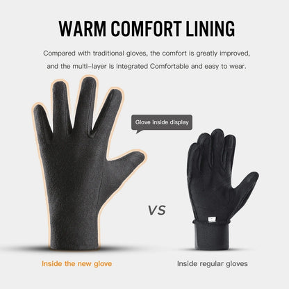 Battery-Powered Heated Gloves with Touchscreen Function and Adjustable Heat