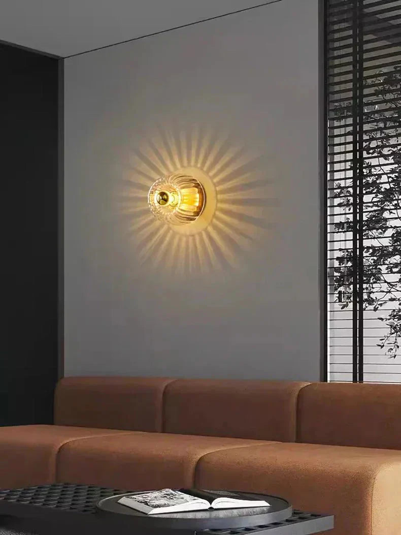BauLux Glass Globe Sconce | Modern Accent Lighting for Cozy Interiors