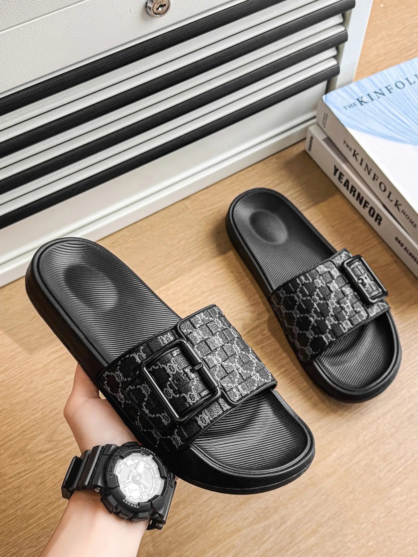 Men's Floral Slides – Lightweight