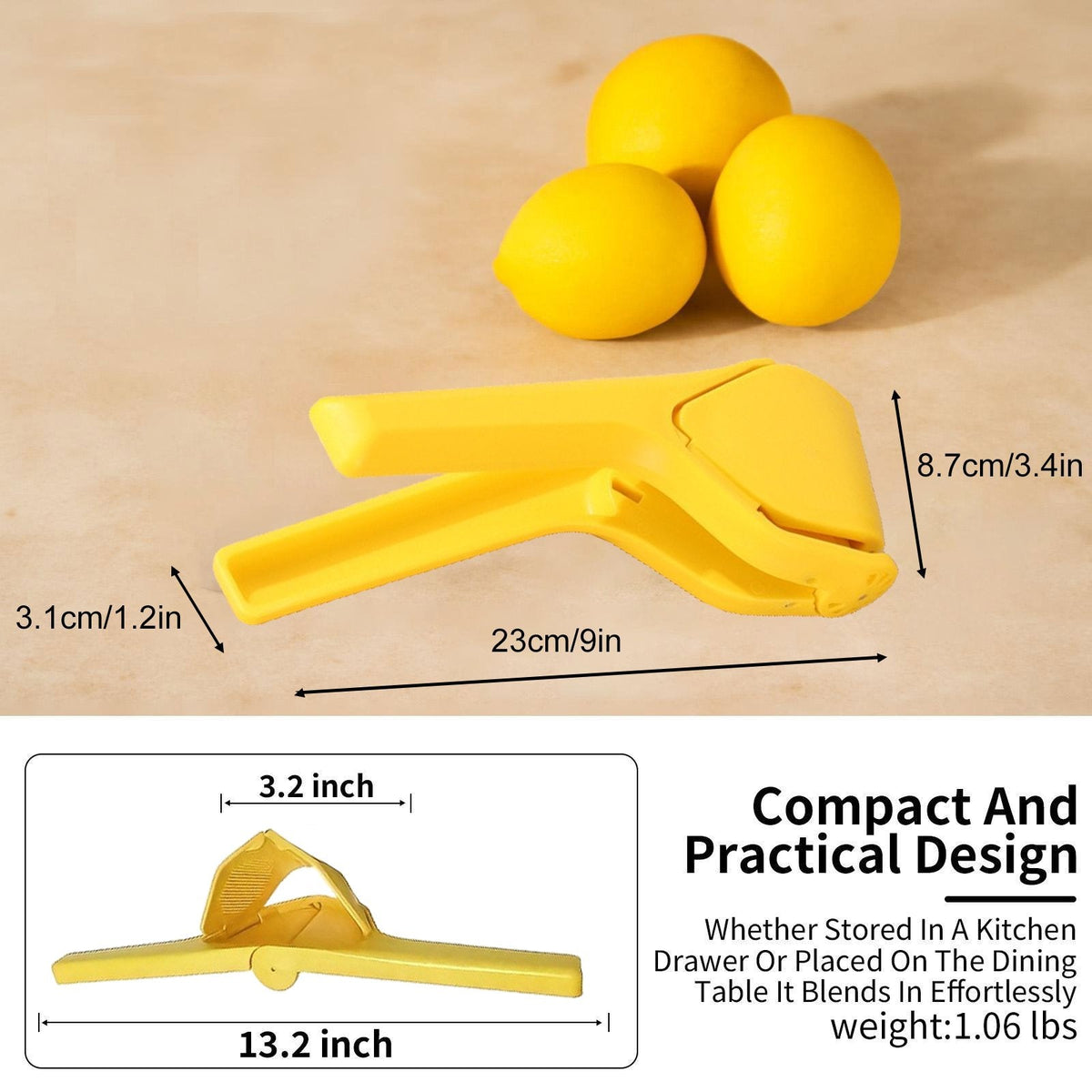 Citrus Squeezer | Stainless Steel or PP