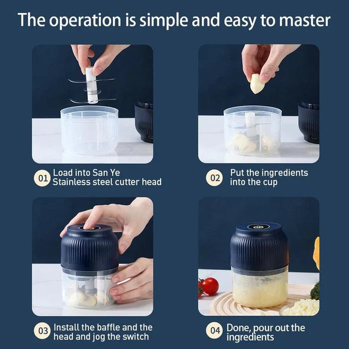 Compact Portable Mini Food Chopper | Handy Kitchen Helper