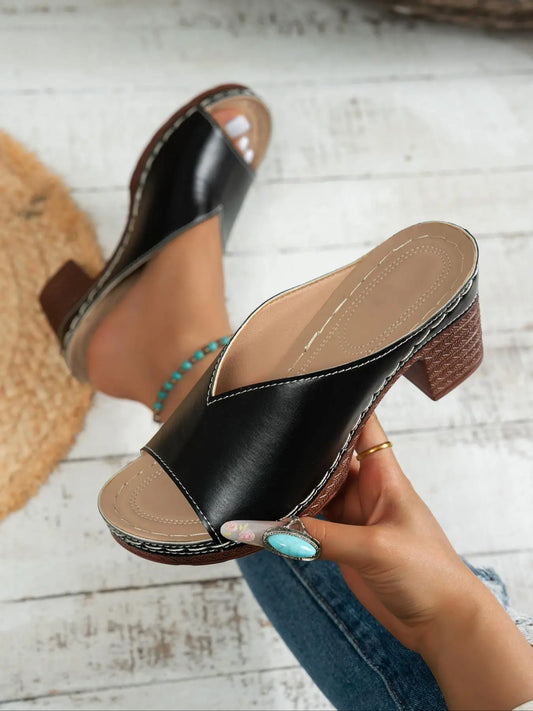Women's Sandals – Peep Toe, Platform