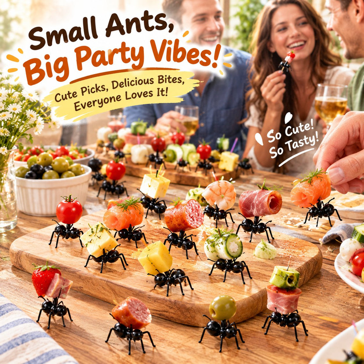 Ant-Shaped Snack & Fruit Picks – Turn Every Bite Into a Playful Table Display