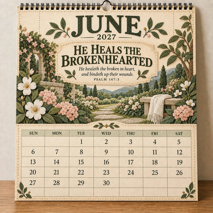 2027 Psalms Wall Calendar | Monthly Scripture & Christian Artwork