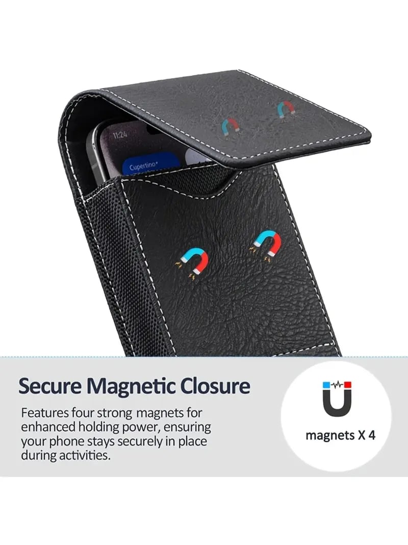 Big Discount | Waist Belt Cell Phone Pouch Multi-Pocket Leather Card Holder
