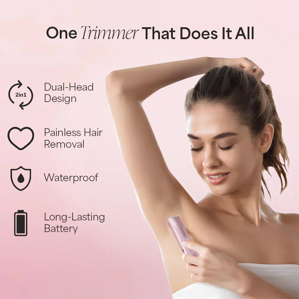 Women's Bikini Trimmer — Rechargeable 2-in-1