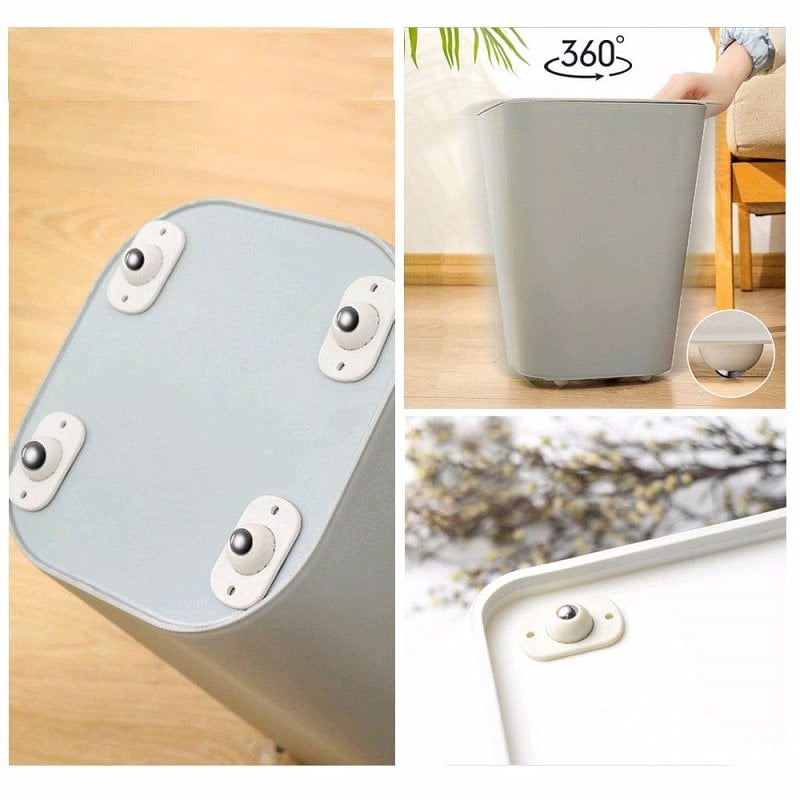 Stainless Steel Paste Universal Wheel– Drill-Free 360° Rolling Wheels