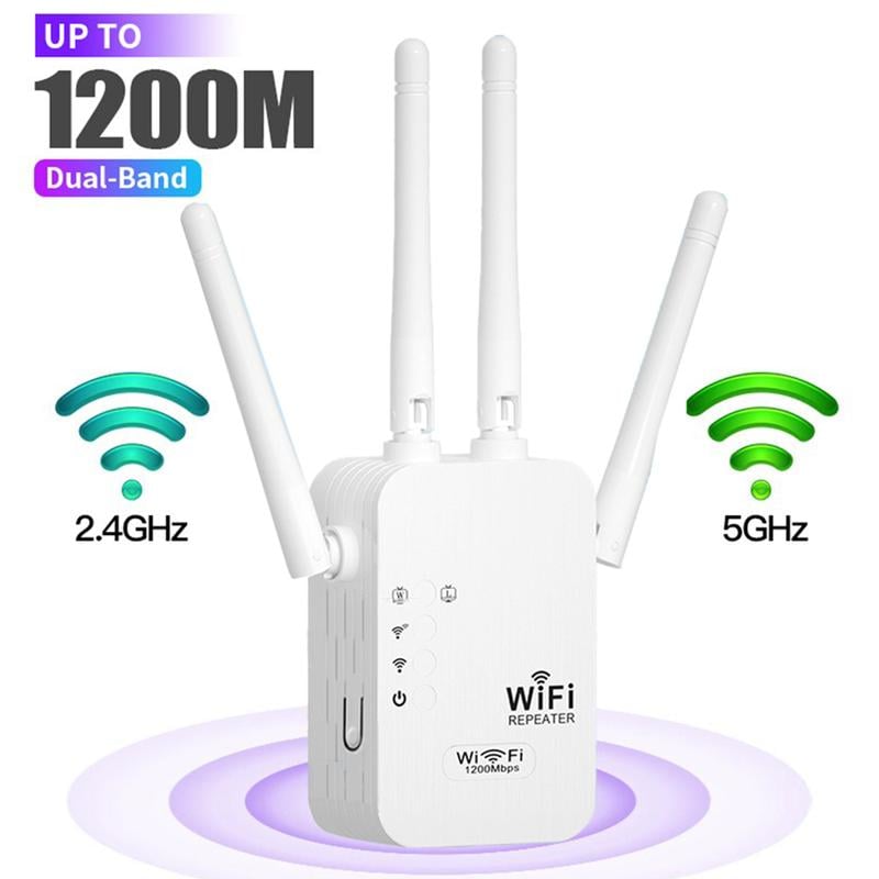 While Supplies Last 30% OFF! Dead Zones? Gone for Good! 1200Mbps WiFi Extender – Covers 10,000 sq.ft & 50 Devices.