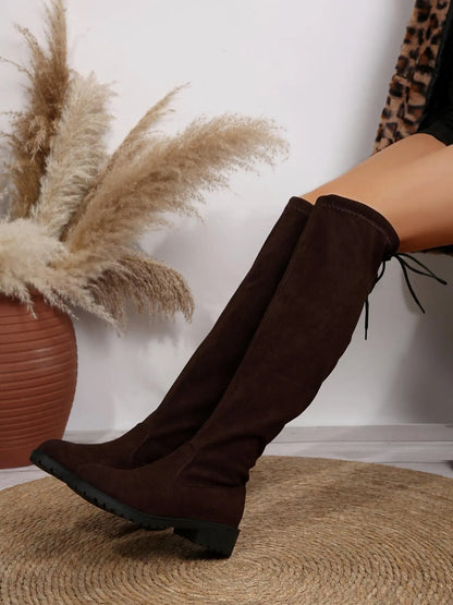 Women's Boots – Round Toe, Lace-Up