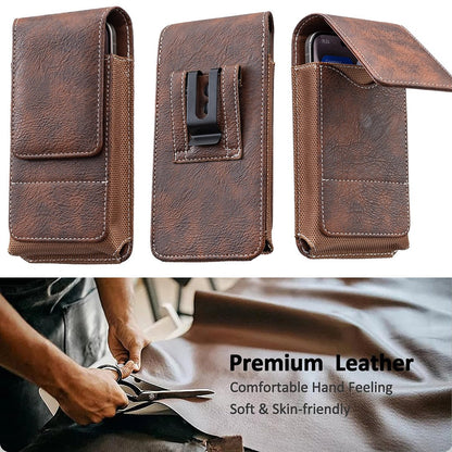 Big Discount | Waist Belt Cell Phone Pouch Multi-Pocket Leather Card Holder