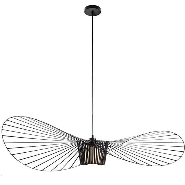Black Pendant Lamp with Hat Design - Chic Lighting