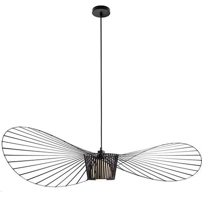 Black Pendant Lamp with Hat Design - Chic Lighting