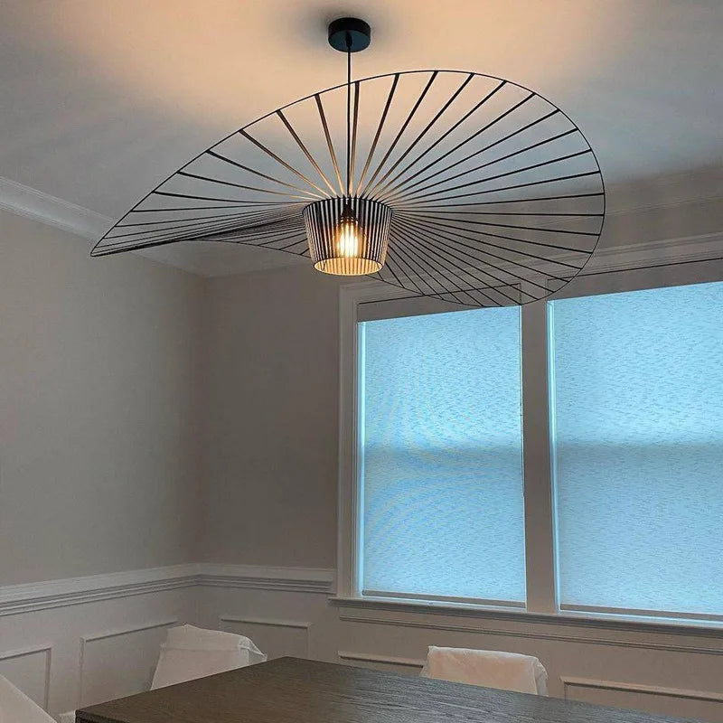 Black Pendant Lamp with Hat Design - Chic Lighting