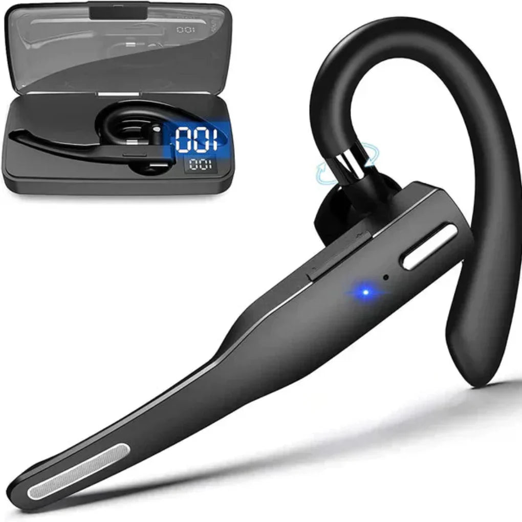 Bluetooth 5.1 Noise Cancelling Headset with Dual Mics for Men