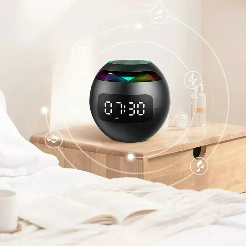 Smart LED Alarm Clock with Wireless Bluetooth Speaker