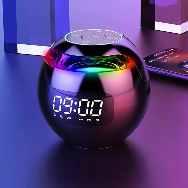Smart LED Alarm Clock with Wireless Bluetooth Speaker