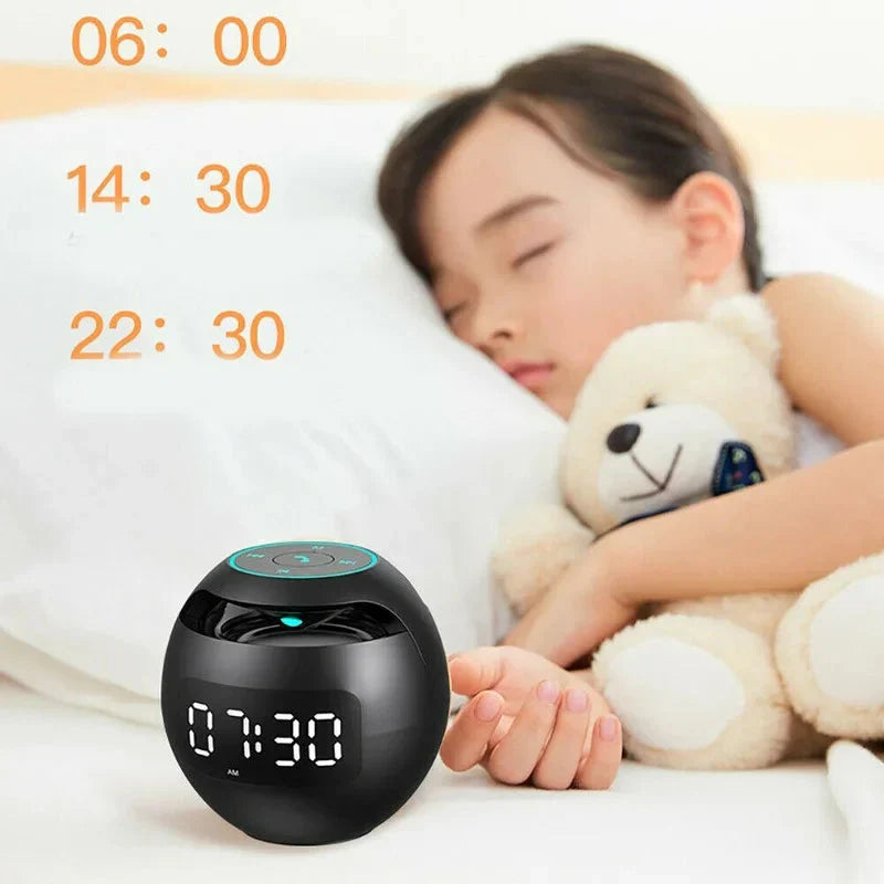 Smart LED Alarm Clock with Wireless Bluetooth Speaker