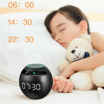 Smart LED Alarm Clock with Wireless Bluetooth Speaker