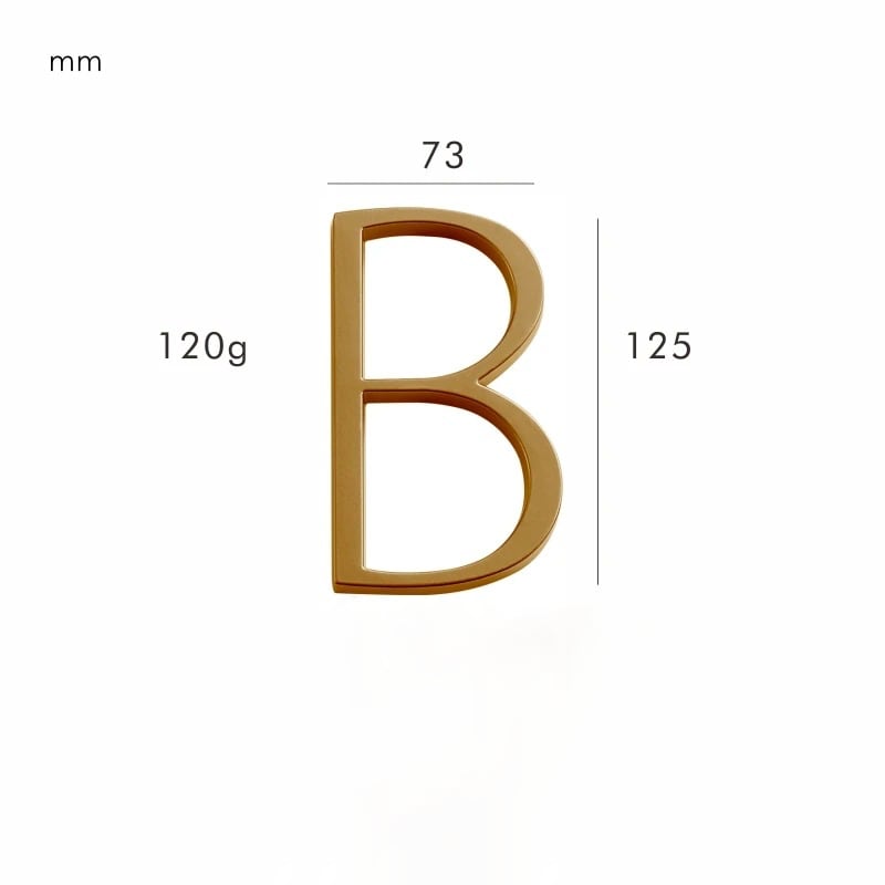 Satin Brass House Numbers - Classic Style, Modern Appeal