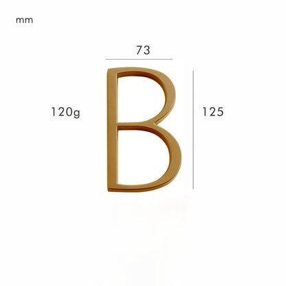 Satin Brass House Numbers - Classic Style, Modern Appeal