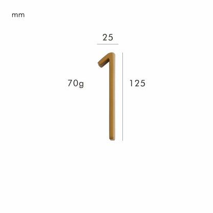 Satin Brass House Numbers - Classic Style, Modern Appeal