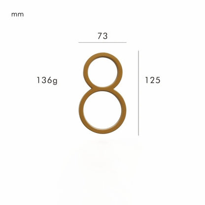 Satin Brass House Numbers - Classic Style, Modern Appeal