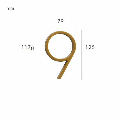 Satin Brass House Numbers - Classic Style, Modern Appeal