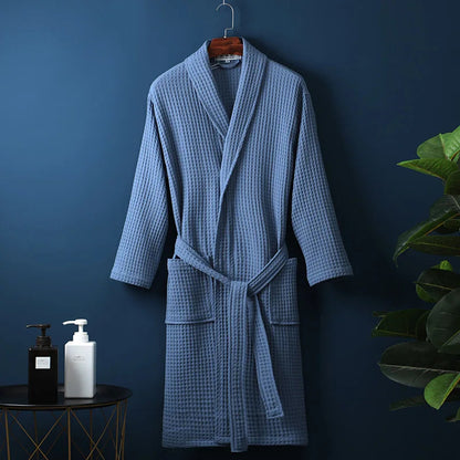 Breathable Cotton Bathrobe for Women & Men - Ultimate Comfort