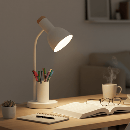 BRIGHTHOLD - Modern LED Task Light with Organizer